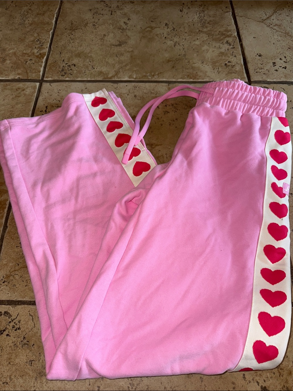 JOY LAB Pink Heart-Trim sweat  Pants